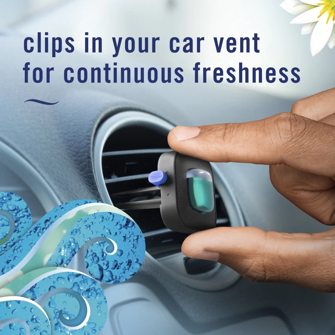 Febreze Car Air Freshener Vent Clip Gain Honey Berry Hula Scent, .06 oz. Car - View 6