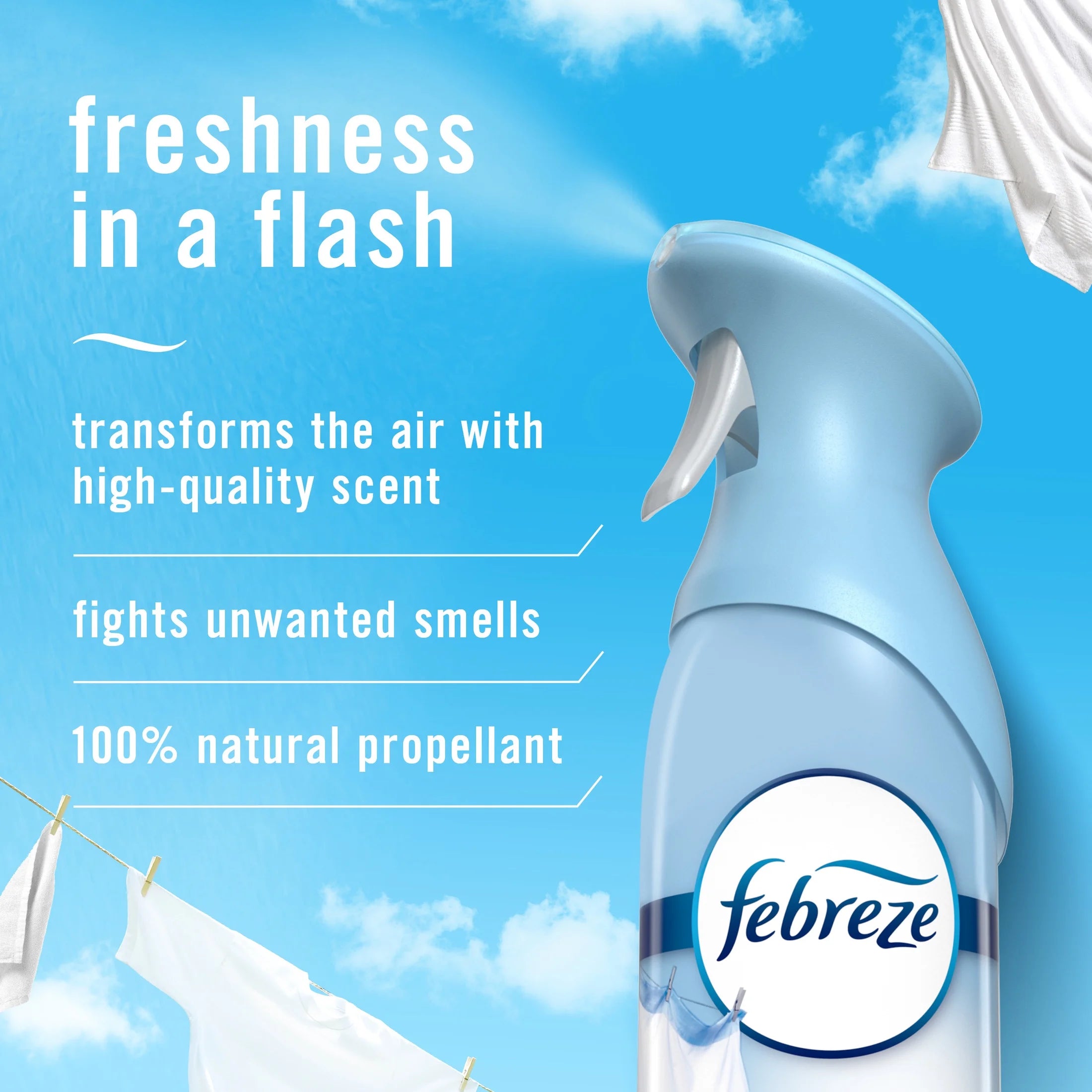 Febreze Air Freshener Spray, Odor-Fighting Room Spray, Musty Odor Fighter - View 2