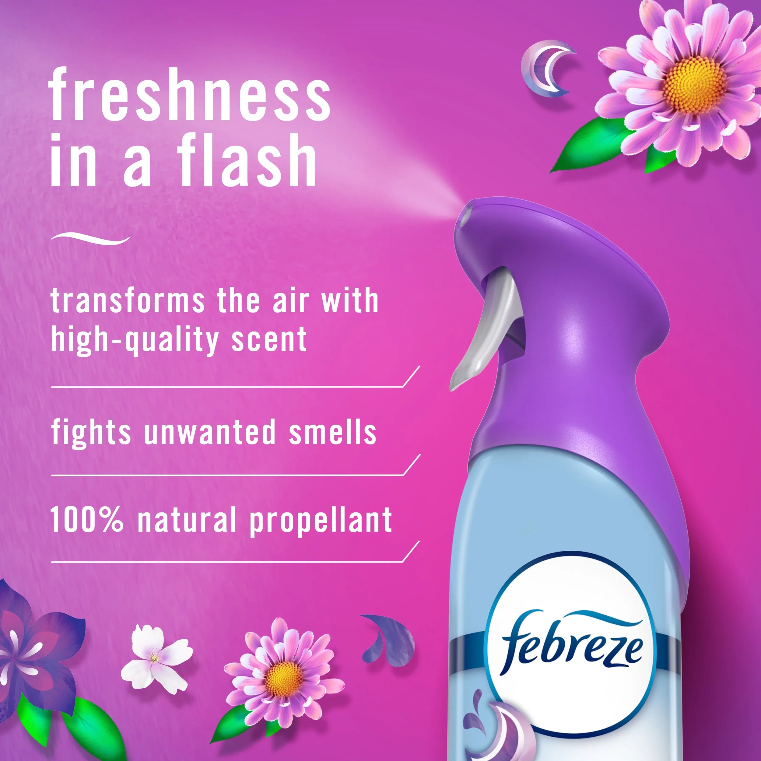 Febreze Air Freshener Spray, Odor-Fighting Room Spray, Gain Moonlight Breeze, - View 6