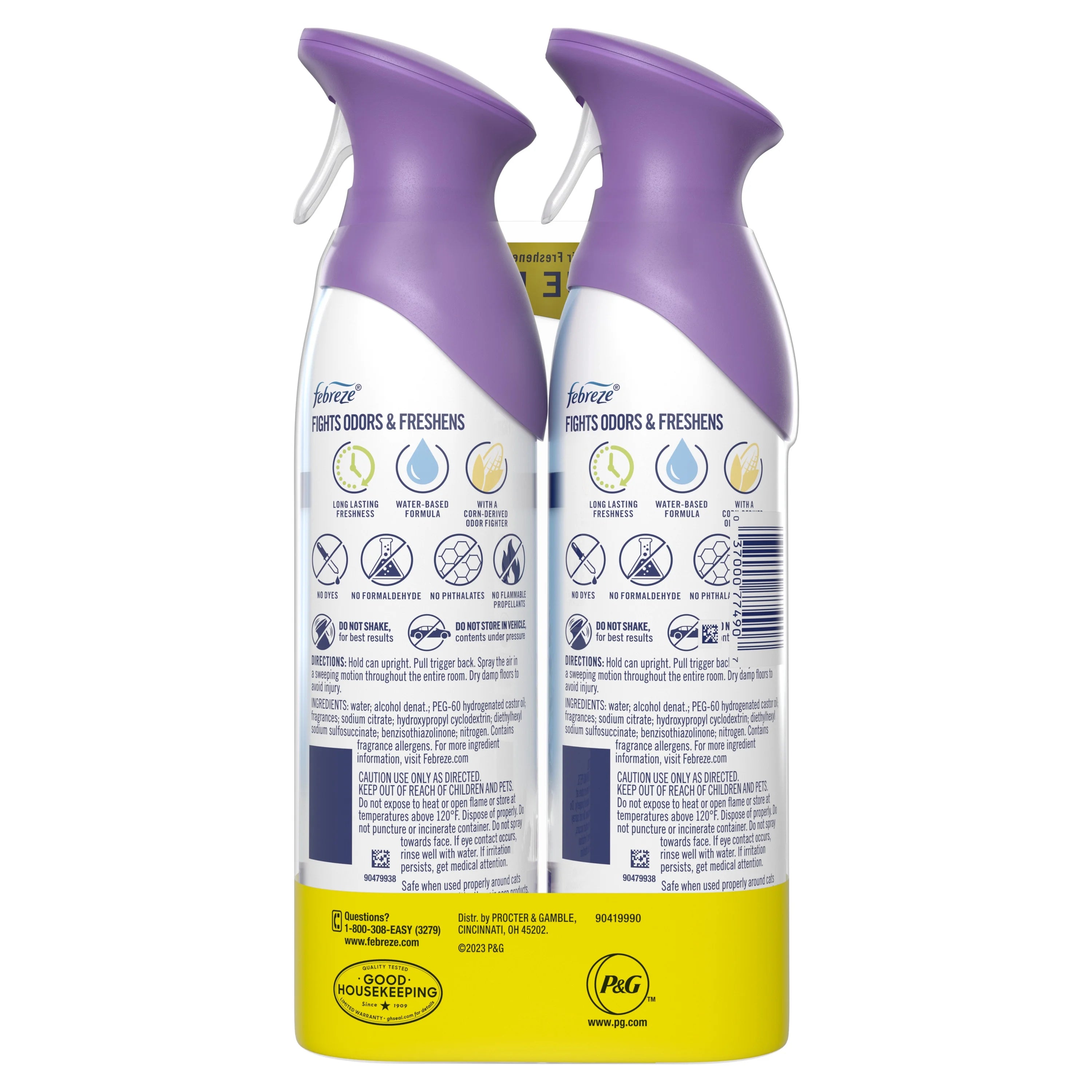 Febreze Air Freshener Spray, Odor-Fighting Room Spray, Mediterranean Lavender, - View 4