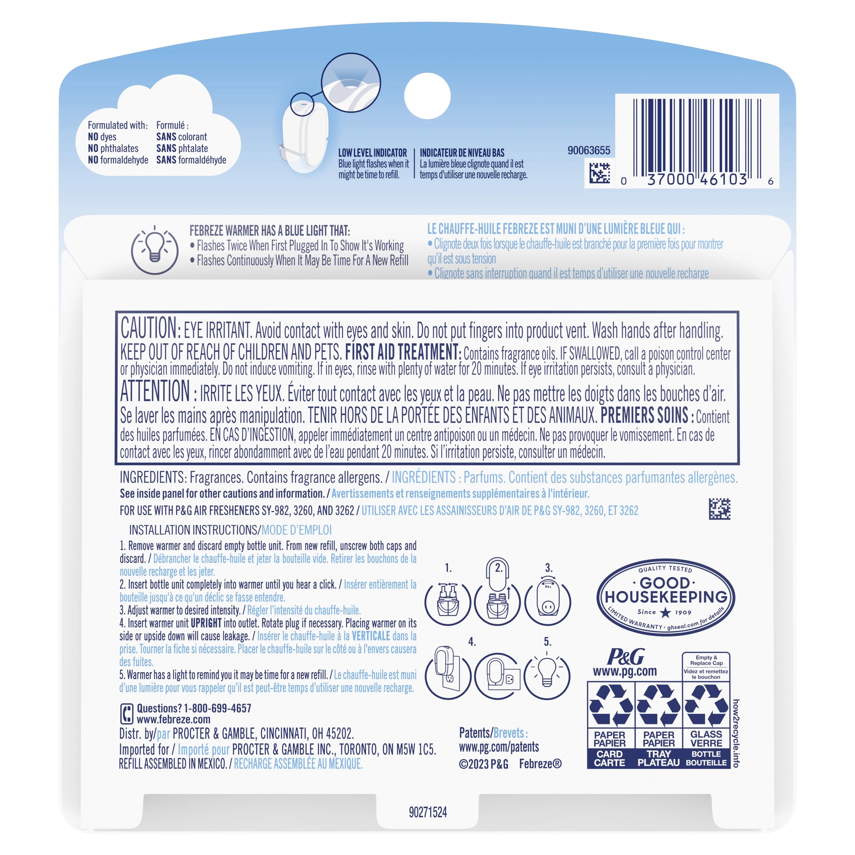 Febreze Plug In Air Freshener, Odor-Fighting Scented Oil Refill, Hawaiian - View 3