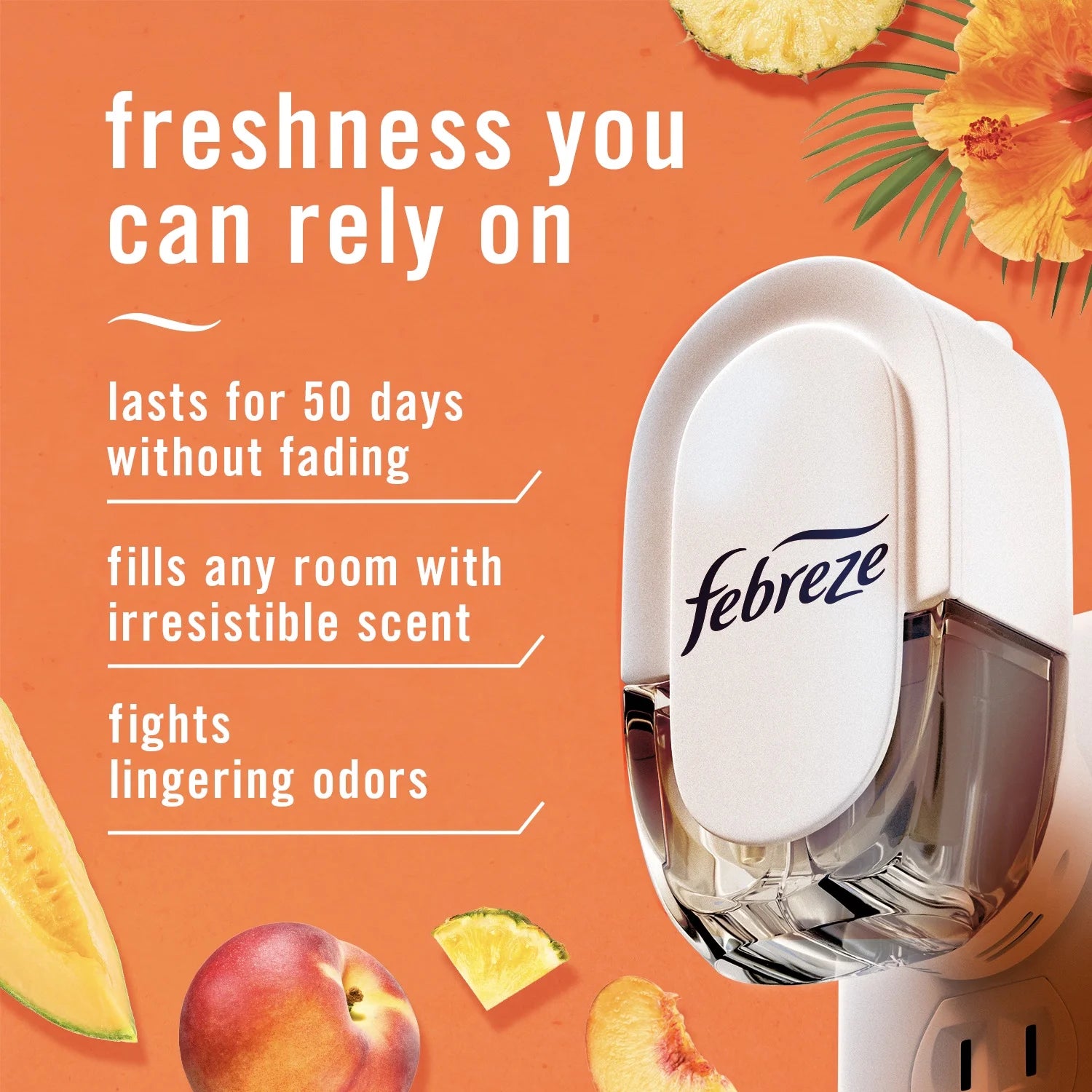 Febreze Plug In Air Freshener, Odor-Fighting Scented Oil Refill, Hawaiian - View 4