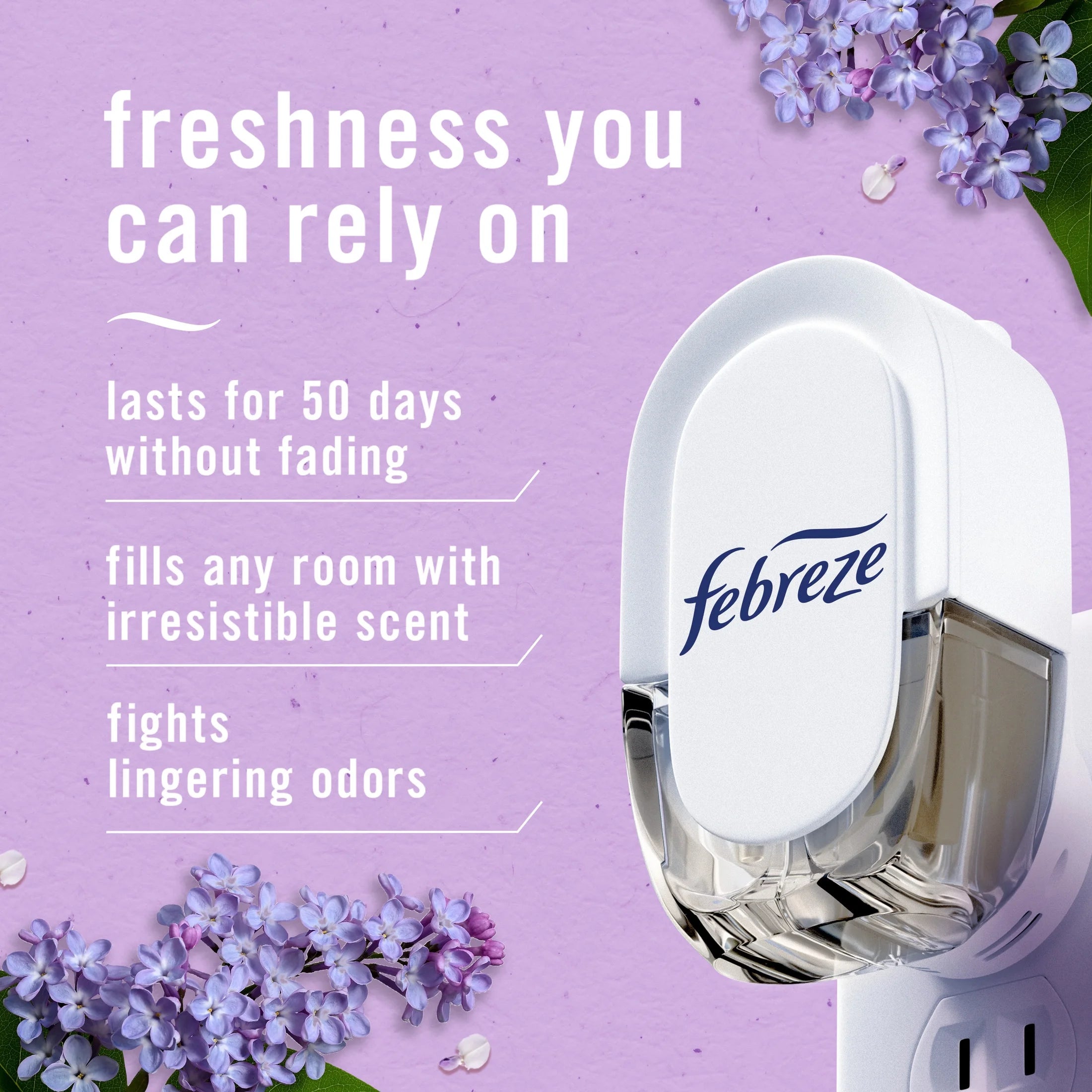 Febreze Plug In Air Freshener Scented Oil Refill Lilac Sunrise - View 2