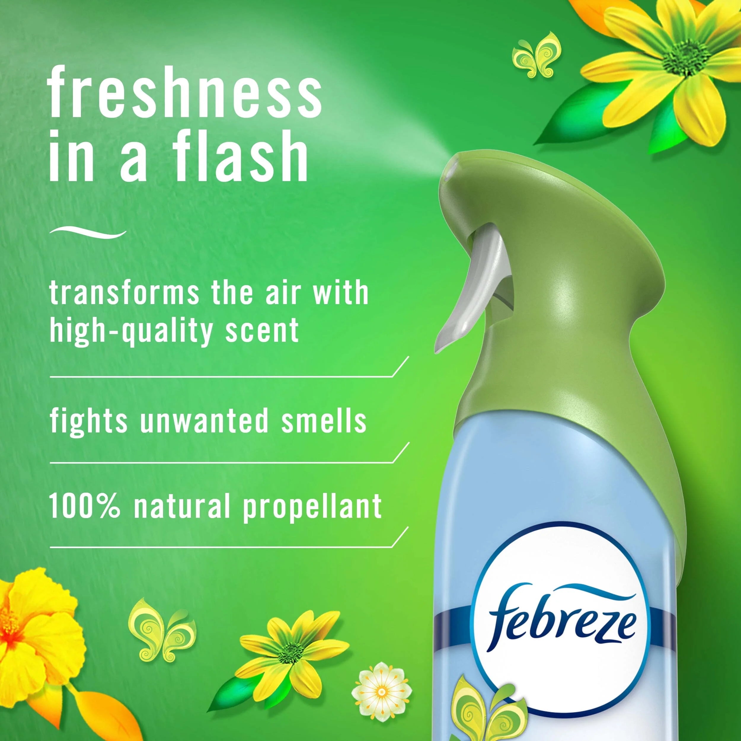 Febreze Air Freshener Spray, Odor-Fighting Room Spray, Gain Original, 8.8oz, 2 - View 6