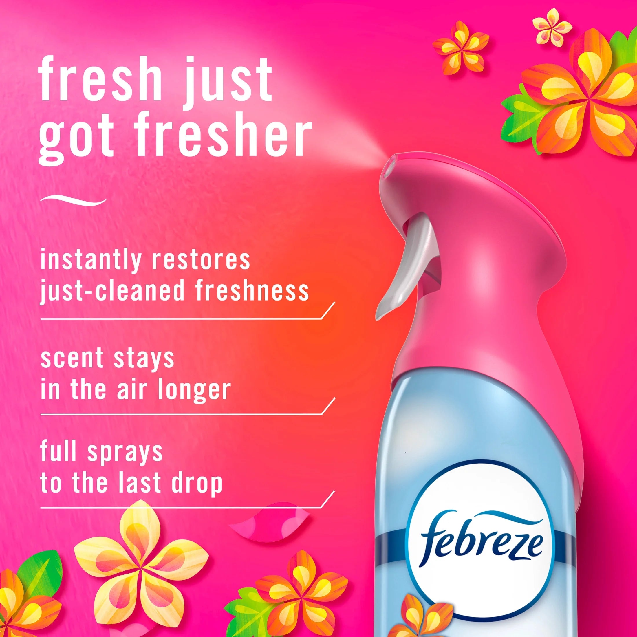 Febreze Air Mist Air Freshener Spray, Gain Island Fresh, 8.1oz, 2 Count - View 3