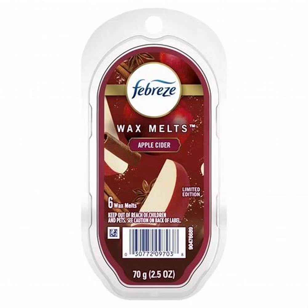 Febreze Wax Melts Air Freshener Refills, Apple Cider, 6 Count, 2.5 Oz Limited