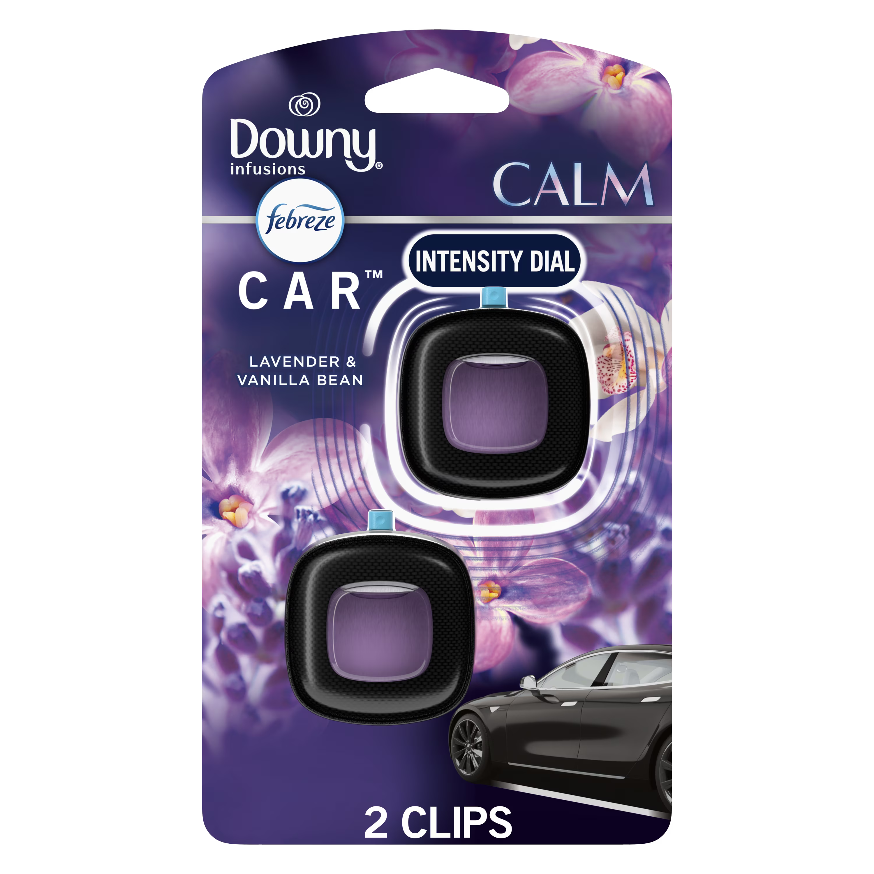 Febreze Odor Eliminating Car Air Freshener, Lavender & Vanilla Bean, 0.7 fl oz,