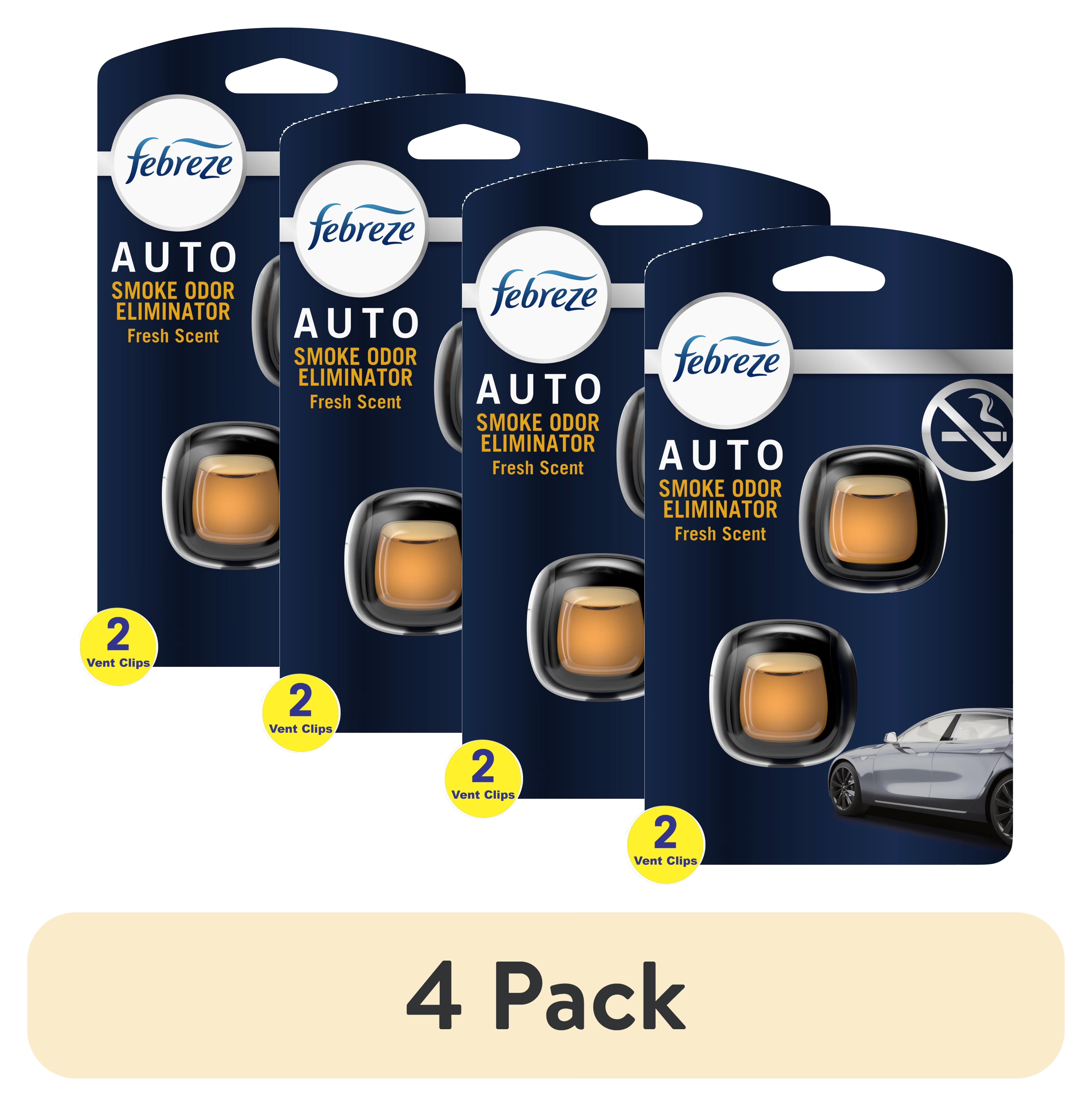 Febreze AUTO Car Air Freshener, Odor-Fighting Car Vent Clip, Smoke Odor - View 3