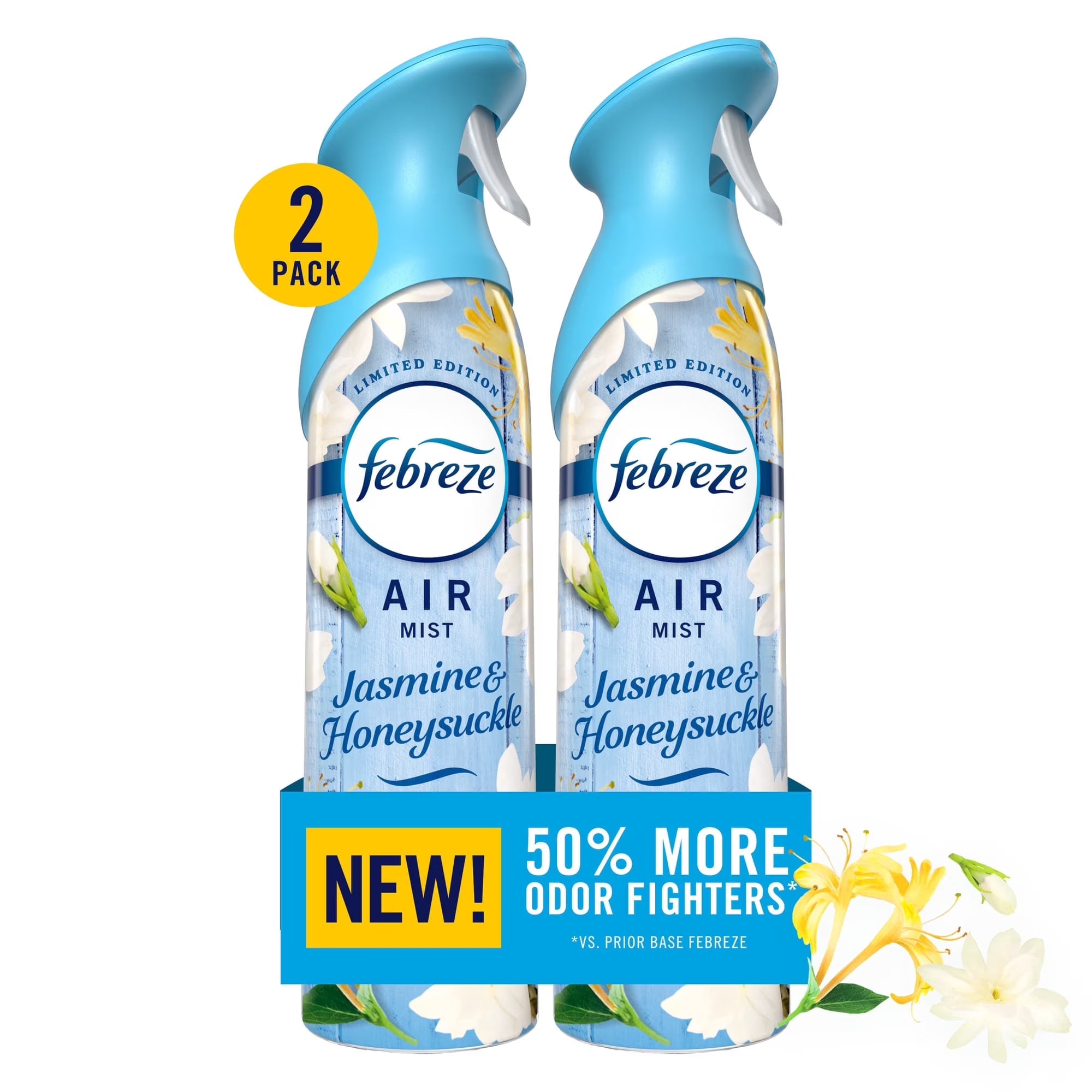 Febreze Air Mist Jasmine & Honeysuckle Air Freshener Spray, 8.1oz, 2 Count - View 4