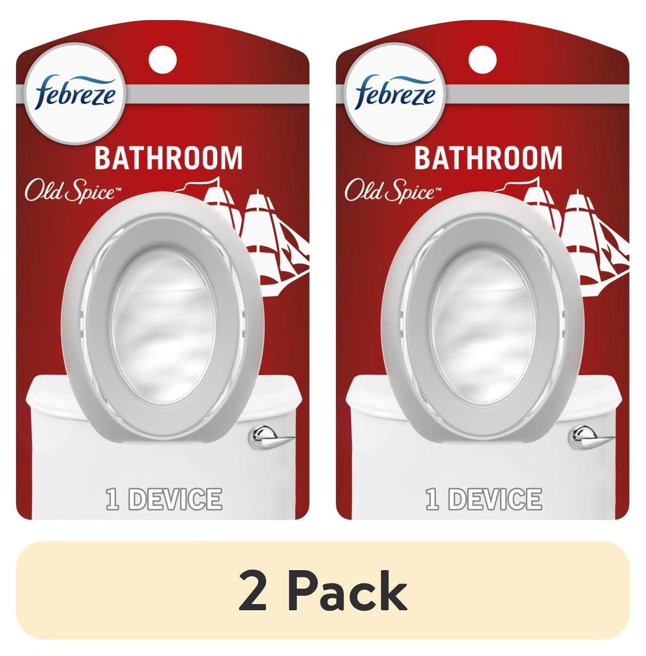 (2 pack) Febreze BATH Air Freshener, Odor-Fighting, Old Spice Scent, 1 Count - View 2