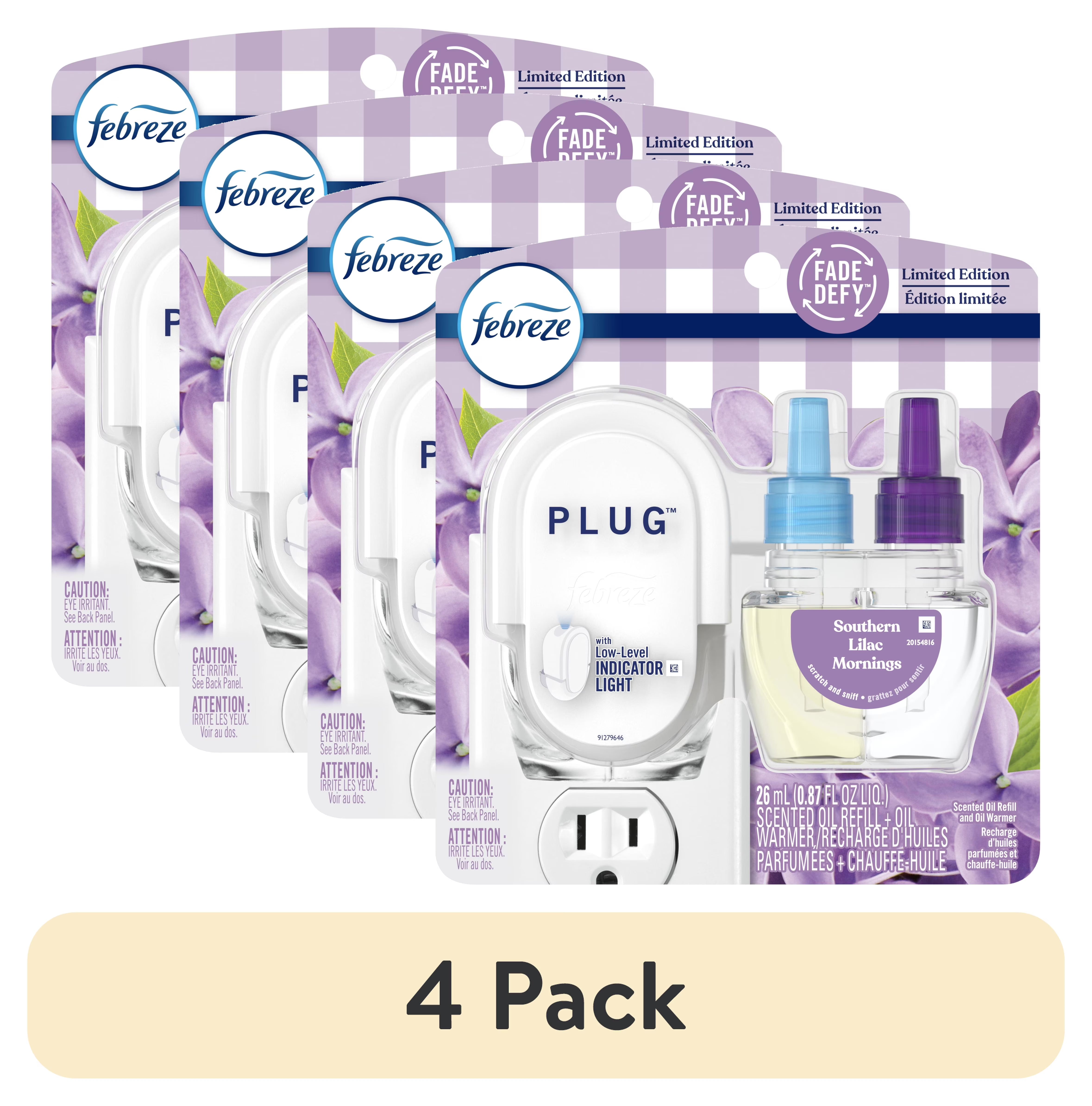Febreze Plug In Air Freshener, Odor-Fighting Scented Oil Refill, Southern Lilac - View 2
