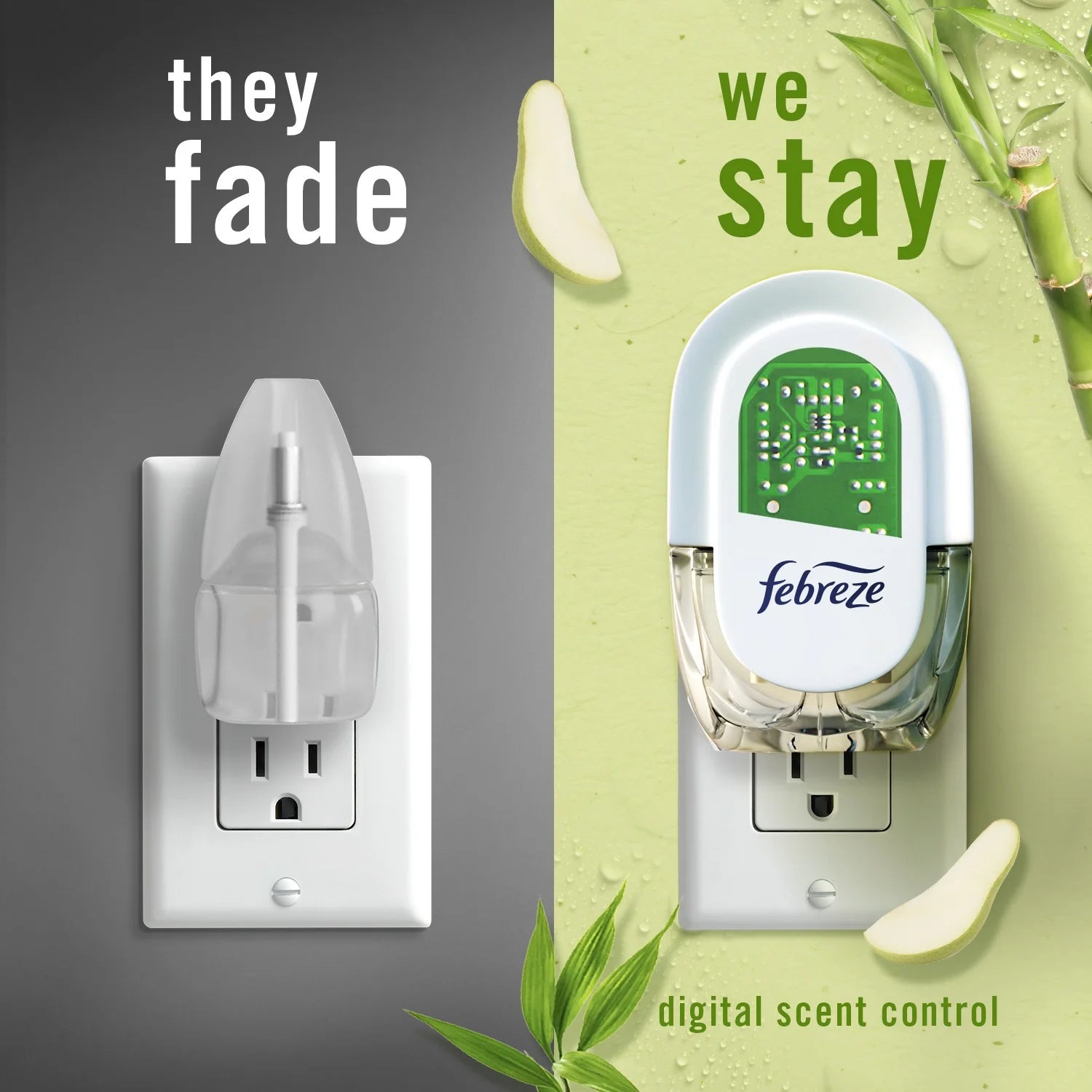 Febreze Plug In Air Freshener, Odor-Fighting Scented Oil Refill, Light Bamboo - View 4