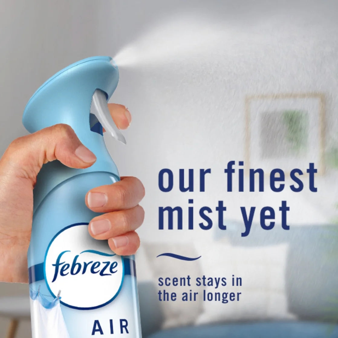Febreze Air Mist Air Freshener Spray, Downy April Fresh, 8.1oz, 2 Count - View 6