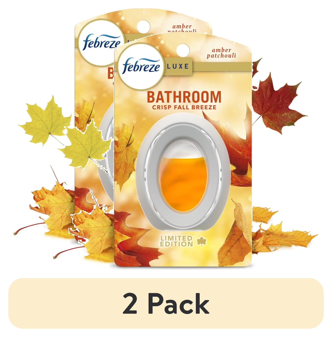 Febreze Bathroom Air Freshener, Odor-Fighting, Crisp Fall Breeze Scent, 1 Count - View 2