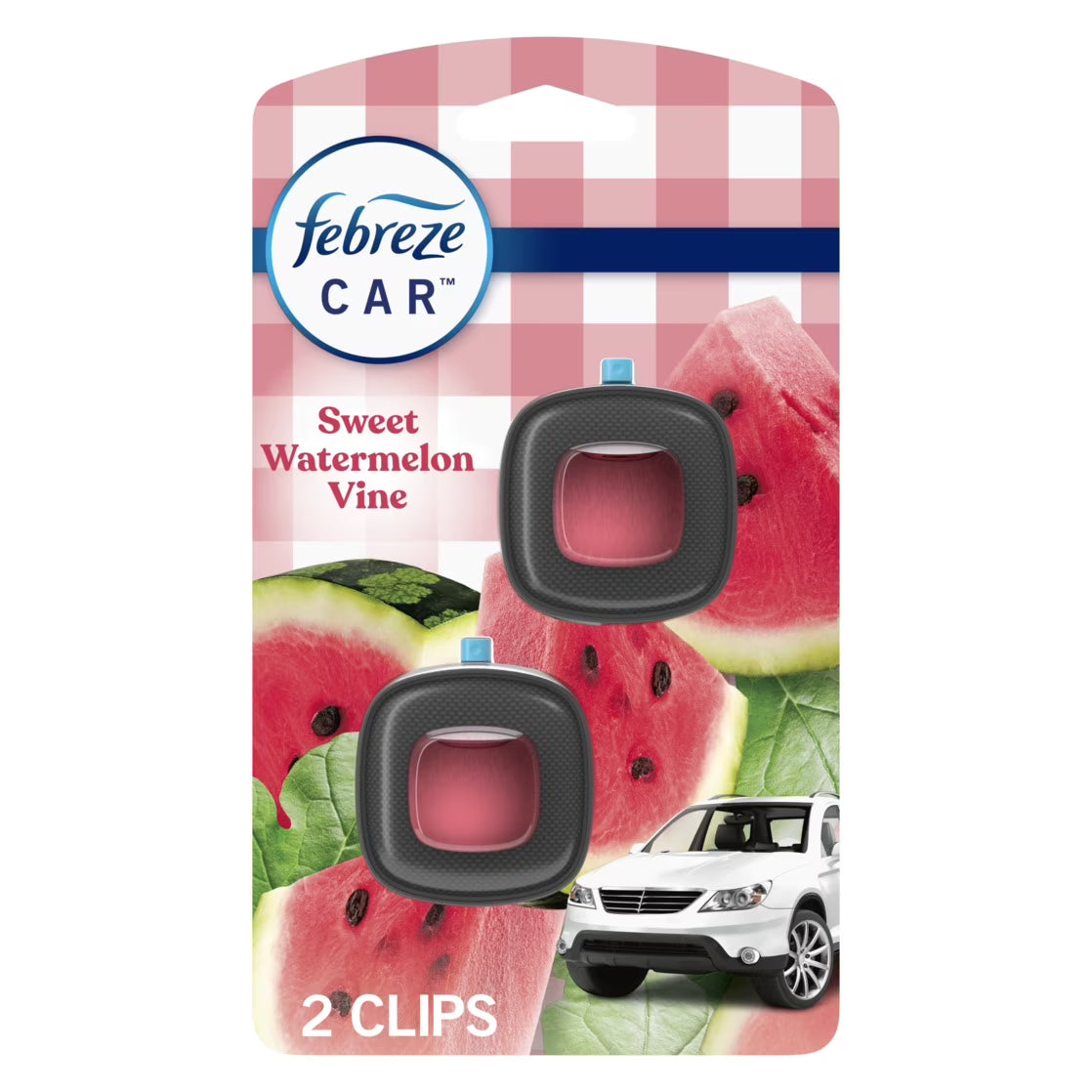 Febreze Car Air Freshener, Odor-Fighting Automotive Vent Clip, Mango Splash - View 2