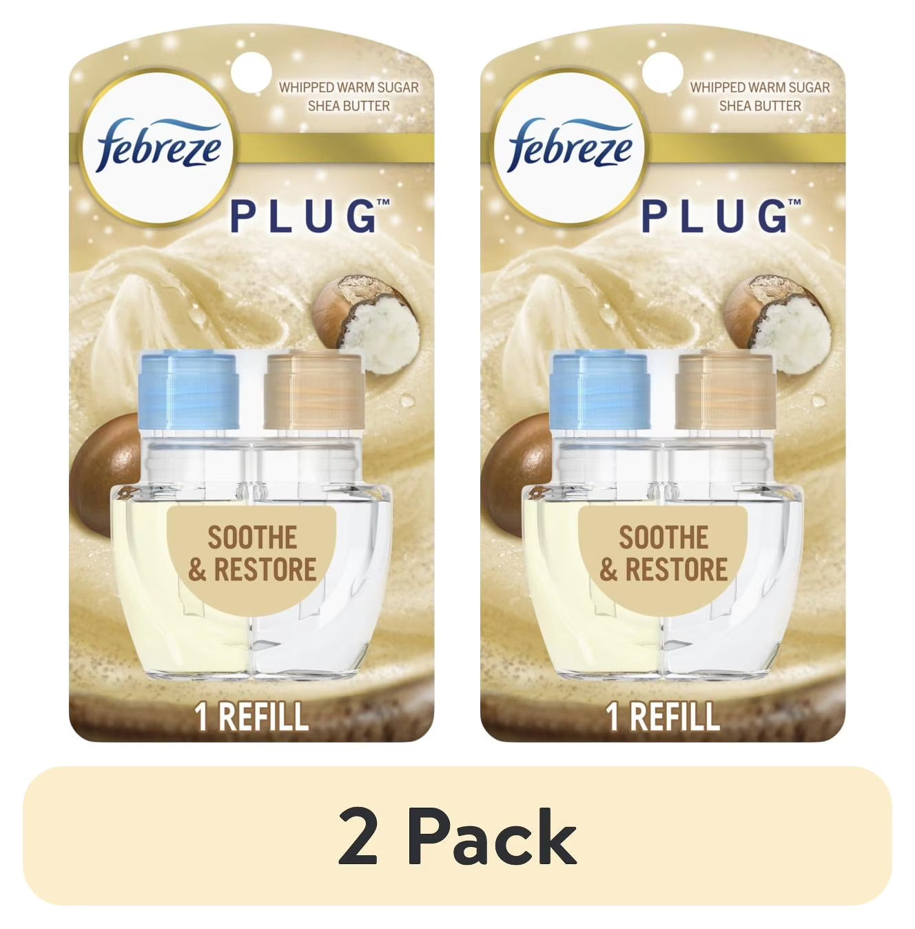 Febreze Plug Refill Odor-Fighting Air Freshener Soothe & Restore Scent, 1 - View 2
