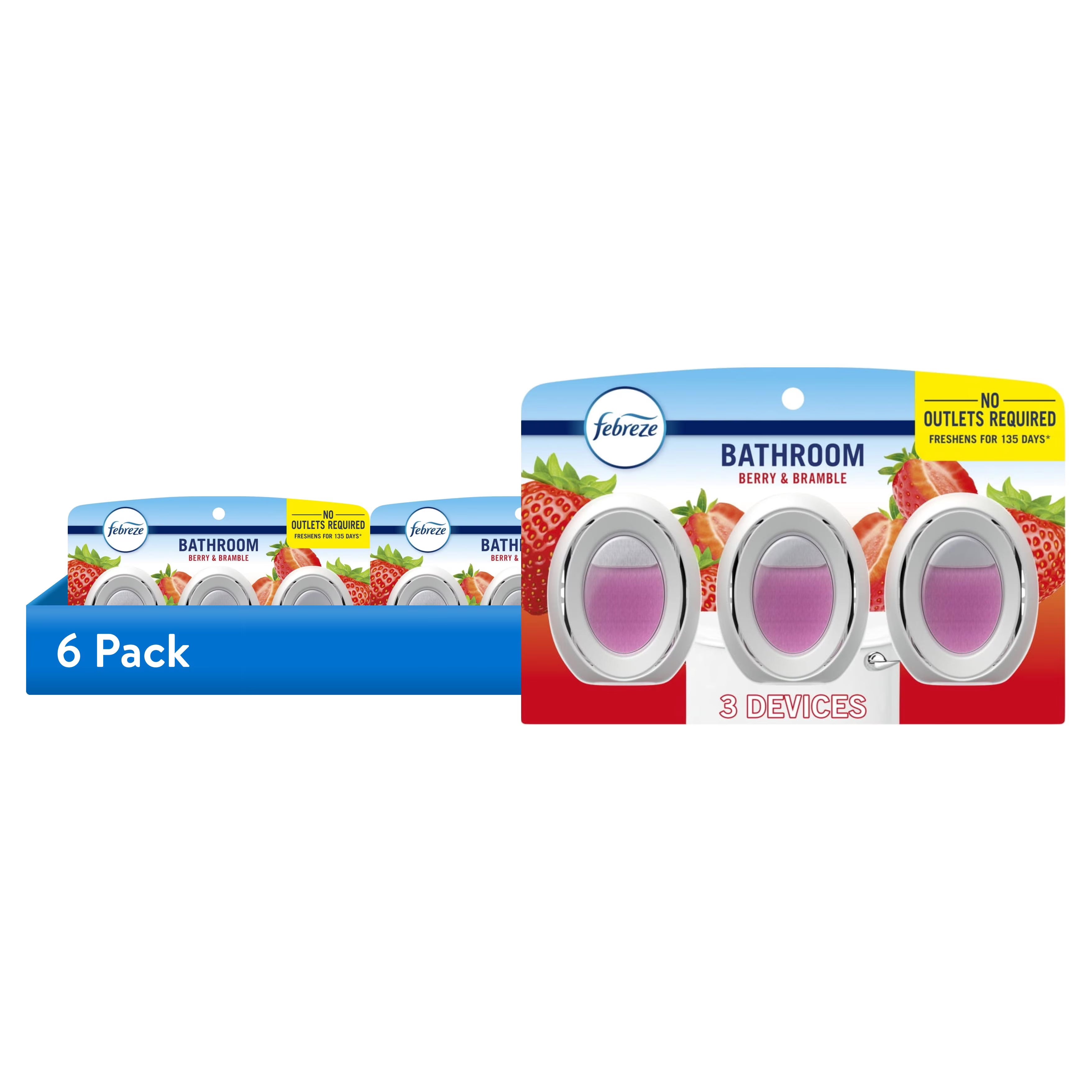 Febreze BATH Air Freshener Berry & Bramble, .25 fl. oz., Pack of 3 - View 2