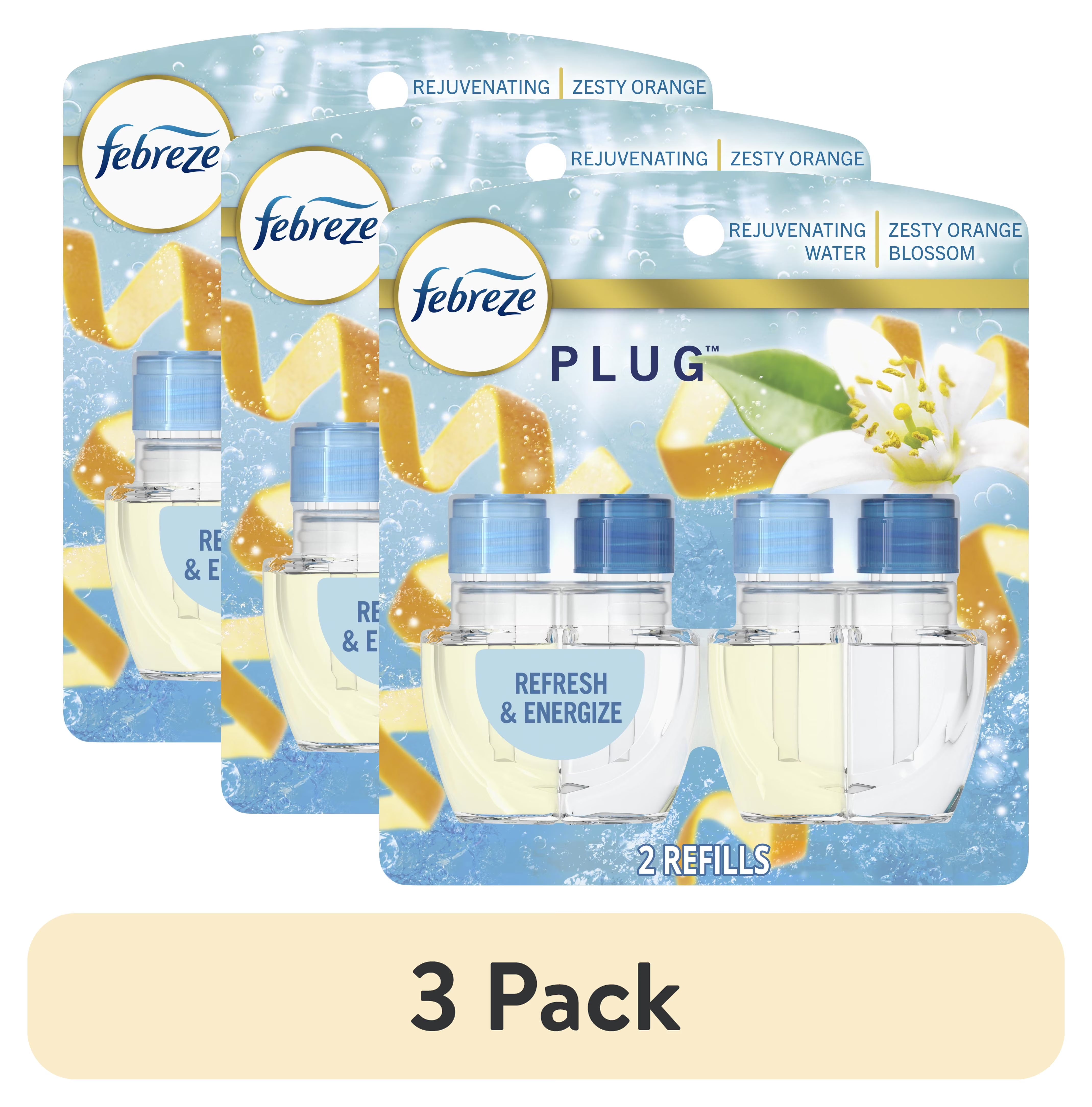 Febreze Plug In Air Freshener, Odor-Fighting Scented Oil Refill, Refresh & - View 2
