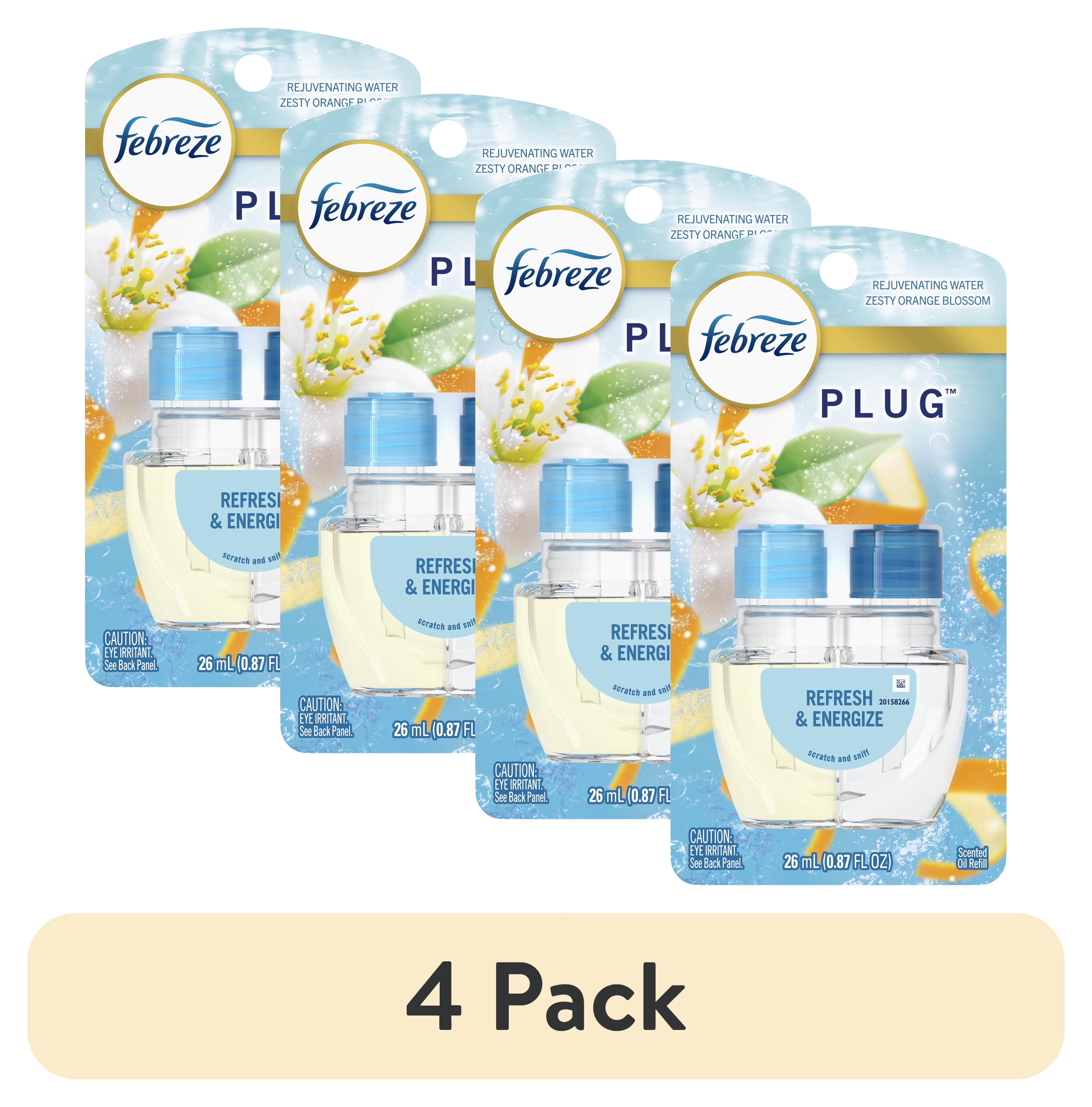 Febreze Plug In Air Freshener, Odor-Fighting Scented Oil Refill, Refresh & - View 2