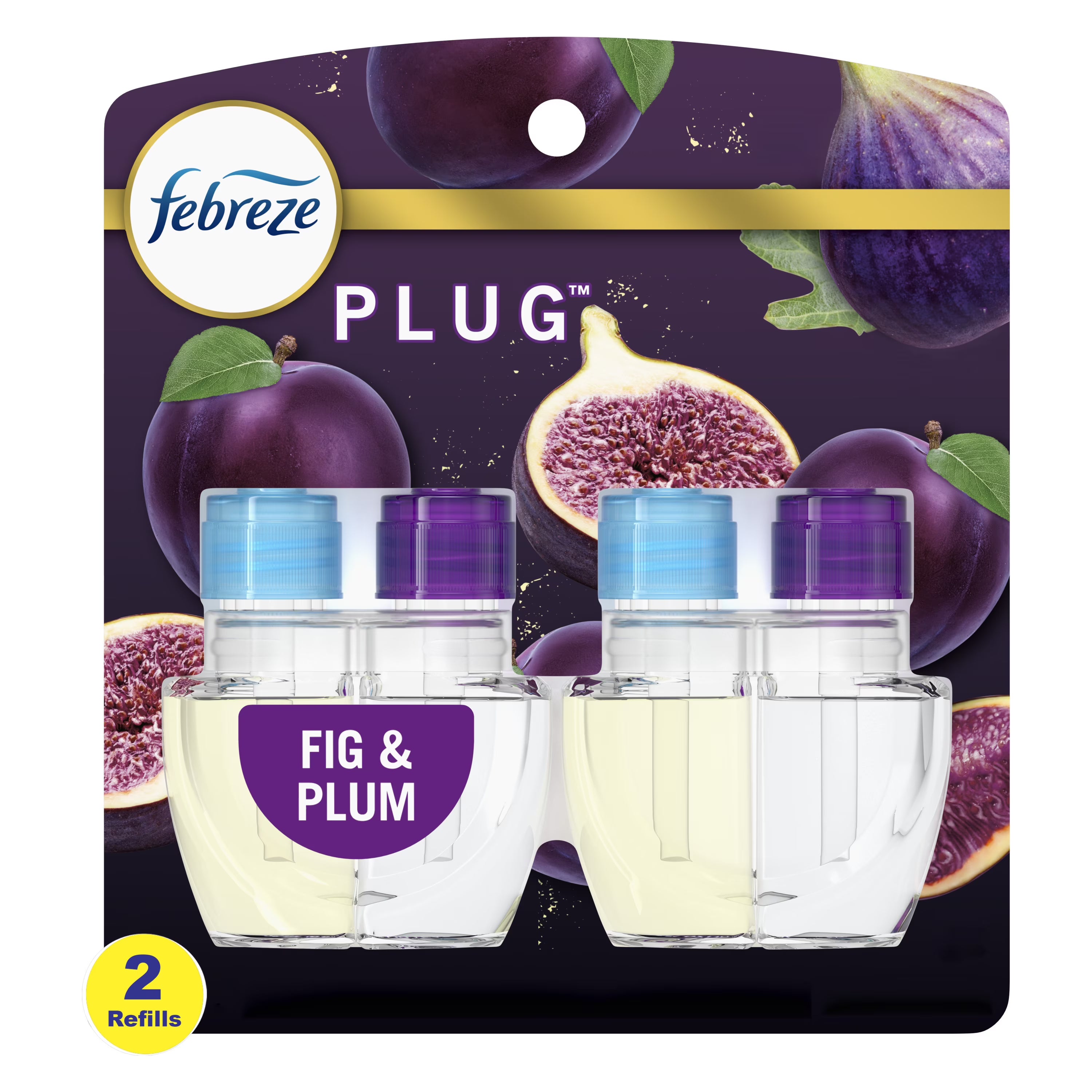 Febreze Plug In Air Freshener, Odor-Fighting Scented Oil Refill, Linen & Sky, 2