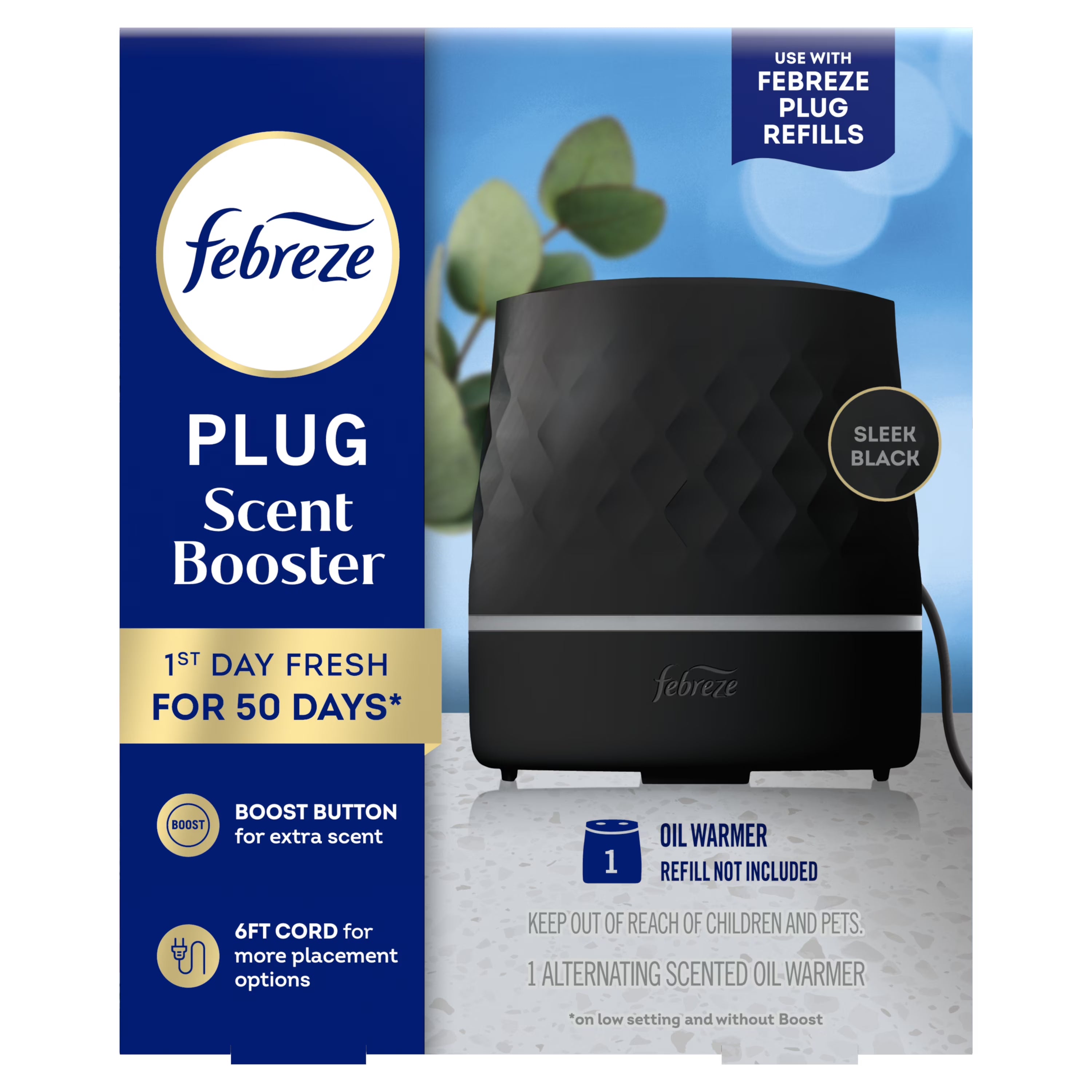 Febreze Plug In Air Freshener Continuous Scent Booster Oil Diffuser Device,