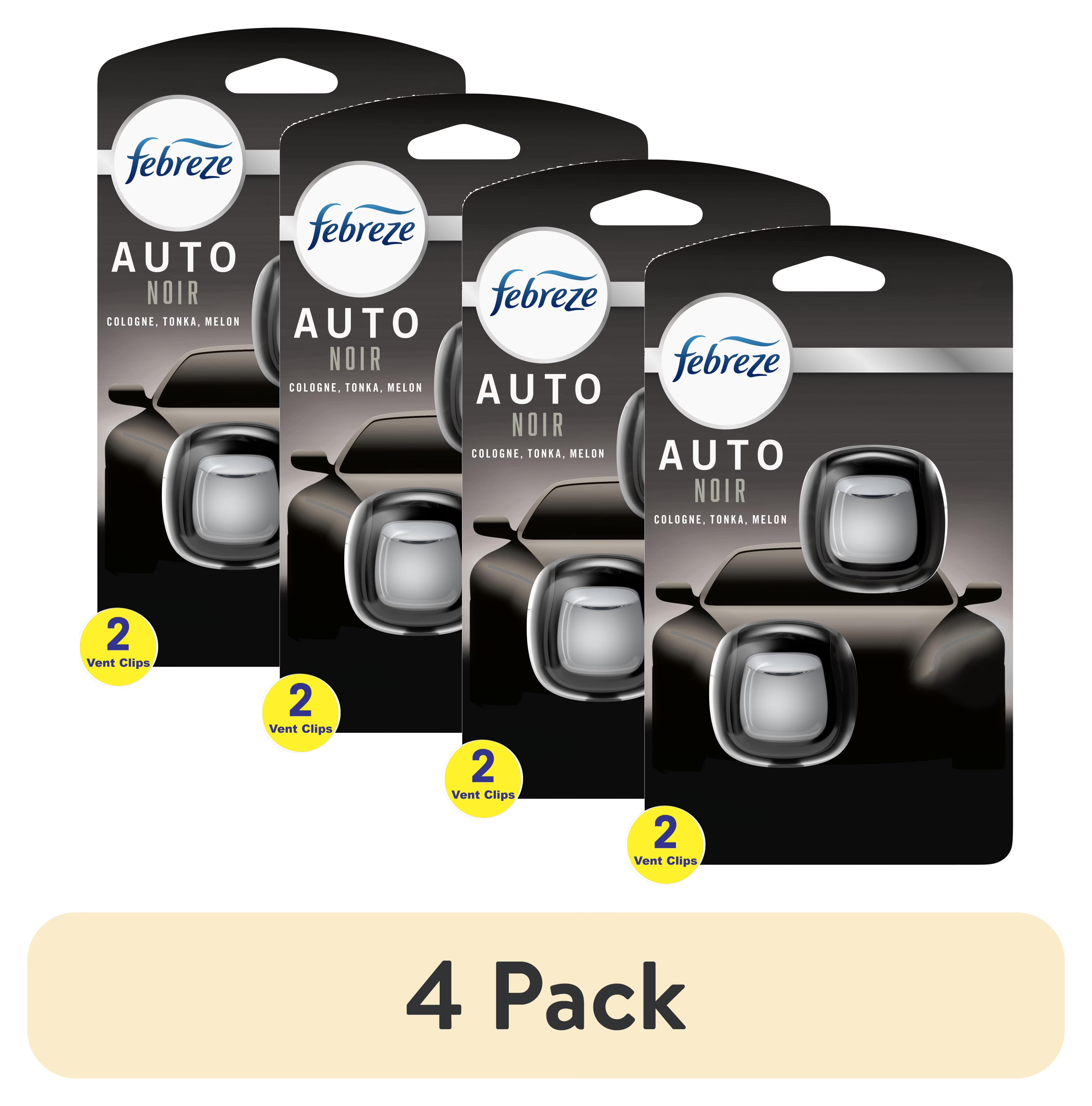 Febreze AUTO Car Air Freshener, Odor-Fighting Car Vent Clip, Noir, 2 Count - View 3